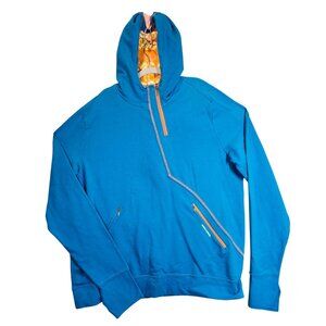 BRP Seadoo Blue  Zip Hoodie Jacket Men's XLT zip pockets thumb holes athleisure